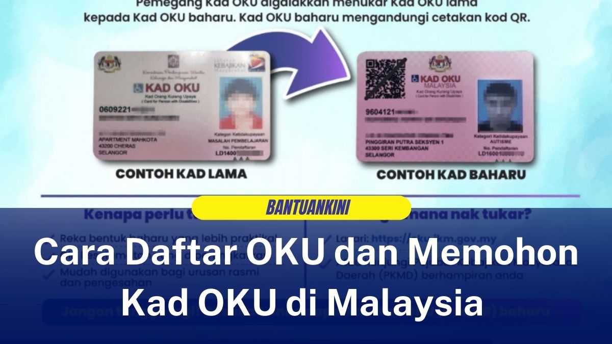 Cara Daftar OKU dan Memohon Kad OKU di Malaysia