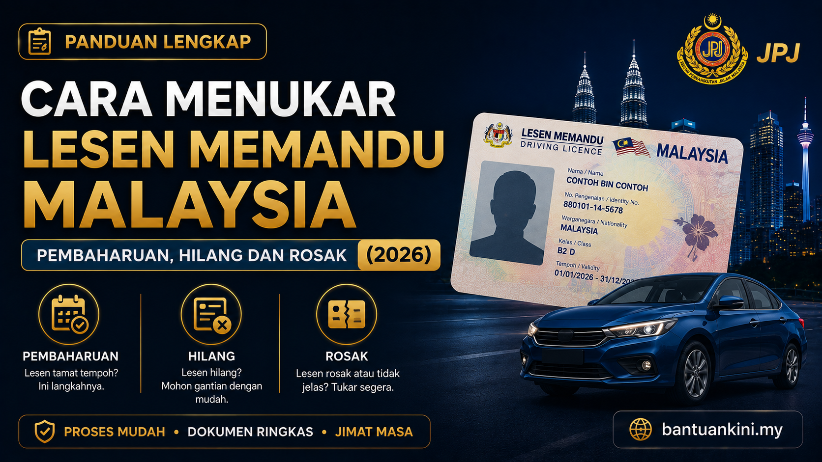Cara Menukar Lesen Memandu Malaysia
