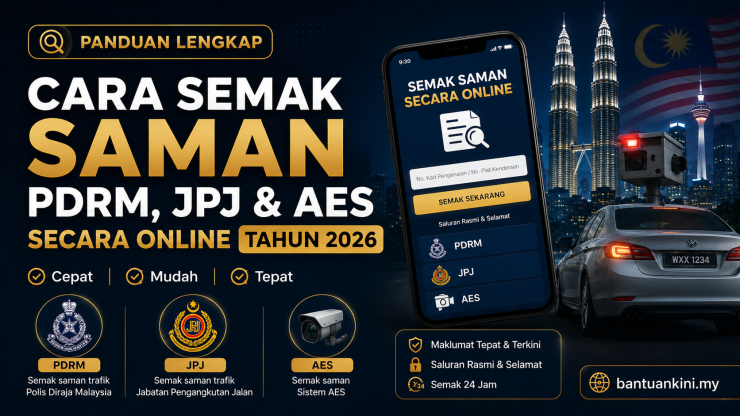 Cara Semak Saman PDRM, JPJ dan AES Secara Online Tahun 2026