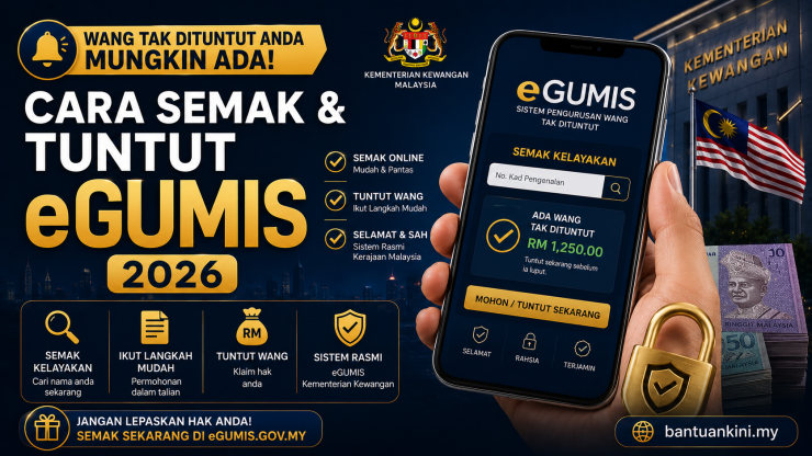 Cara Semak dan Tuntut WTD eGUMIS 2026