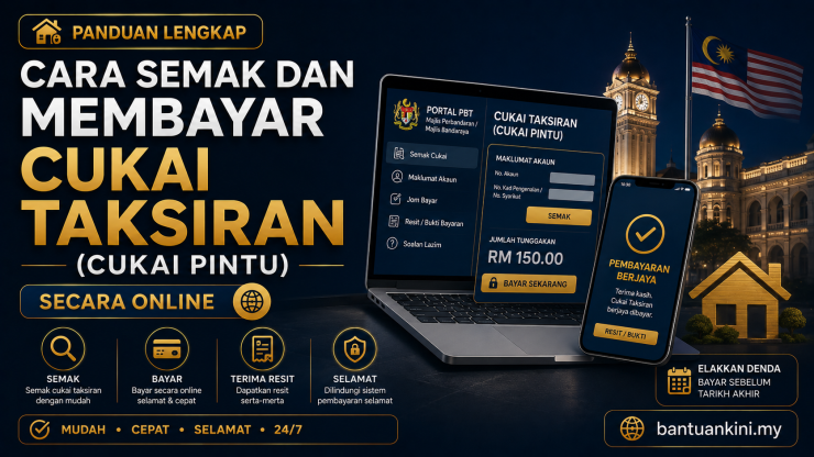Cara Semak dan Membayar Cukai Taksiran (Cukai Pintu) Secara Online