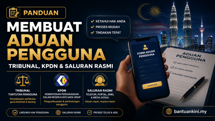 Panduan Membuat Aduan Pengguna Tribunal, KPDN & Saluran Rasmi