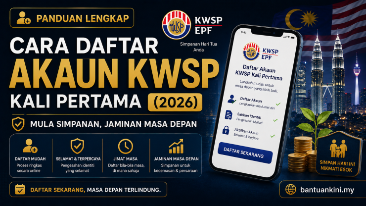 Cara Daftar Akaun KWSP Kali Pertama 2026