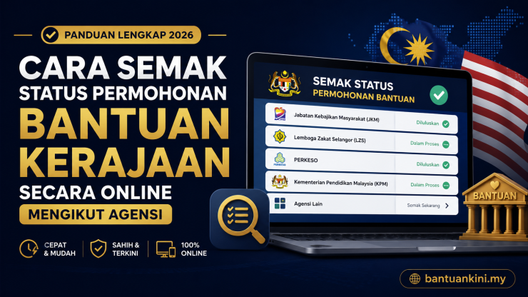 Cara Semak Status Permohonan Bantuan Kerajaan Online
