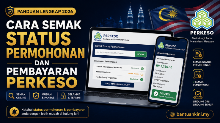 Cara Semak Status Permohonan dan Pembayaran PERKESO