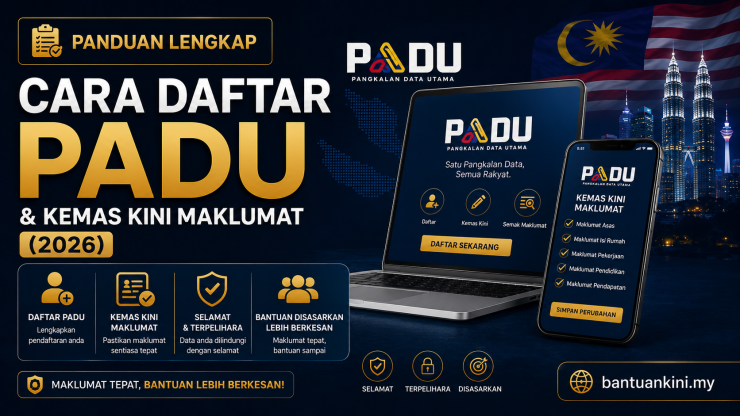 📋 Cara Daftar PADU & Kemas Kini Maklumat (2026)